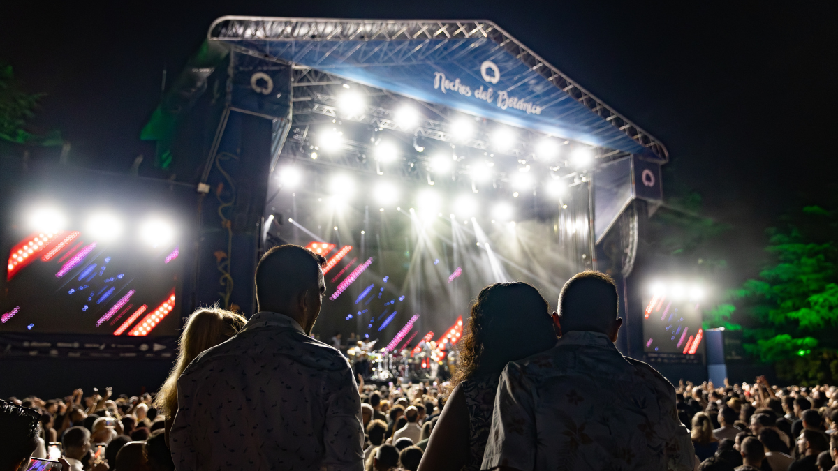 El escenario de Noches del Botánico durante la novena edición